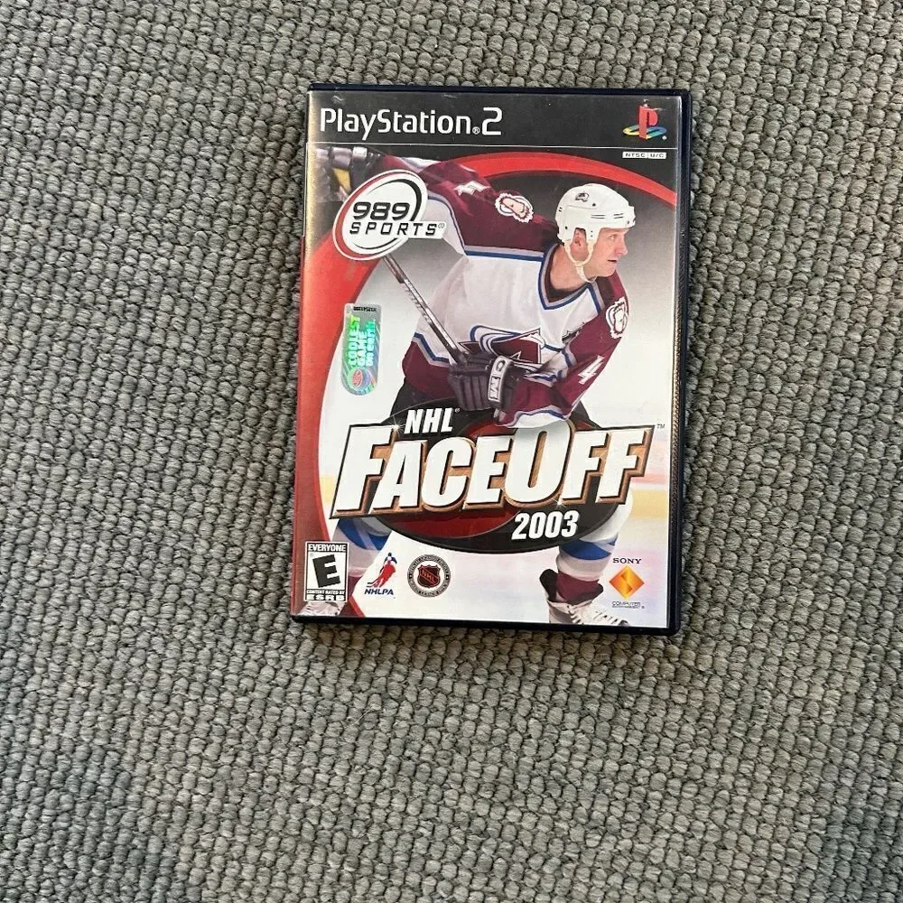 PlayStation 2 NHL hockey game